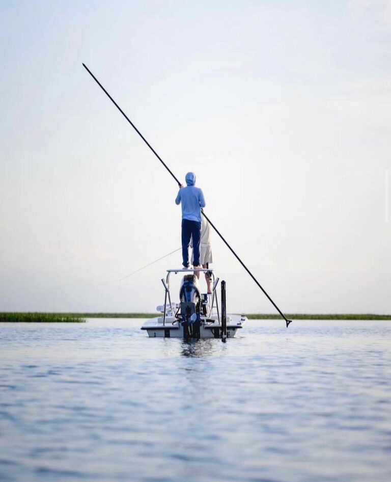 @capt.joshbenton poling into the weekend one push at a time!DM / tag us in you…