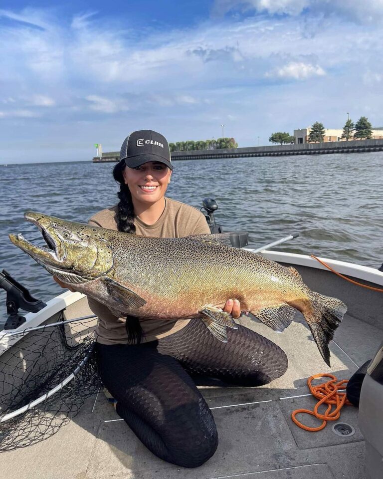 Wow! If she’s not traveling the U.S. for waterfowl, you can be assured she’ll be jigging up giants somewhere!