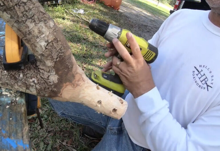 Wood Push Pole Fork Installation with Capt. John Tarr