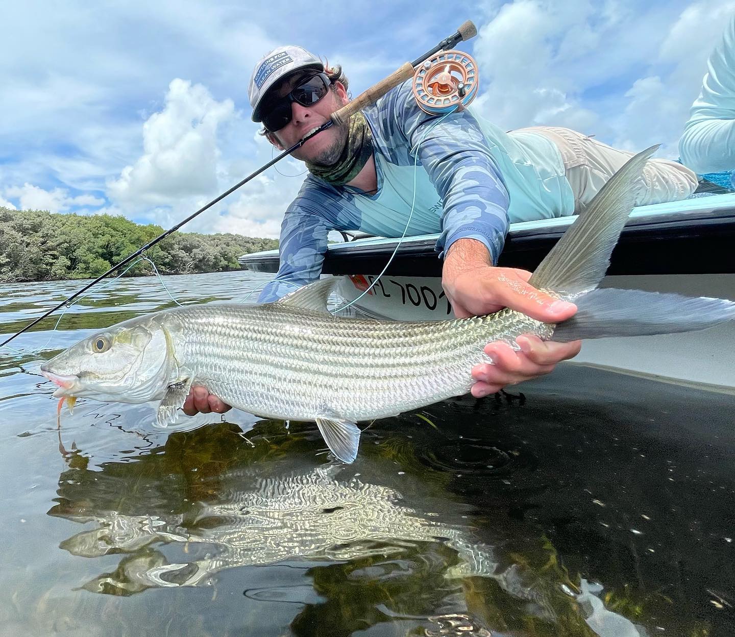 Skunk off my back finally. Put the mangrove coast rod to work. After trial and e